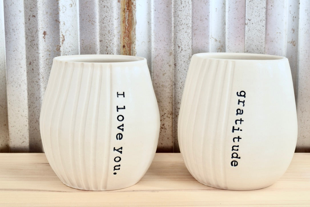 Inspiration Wine Tumbler - I love you.