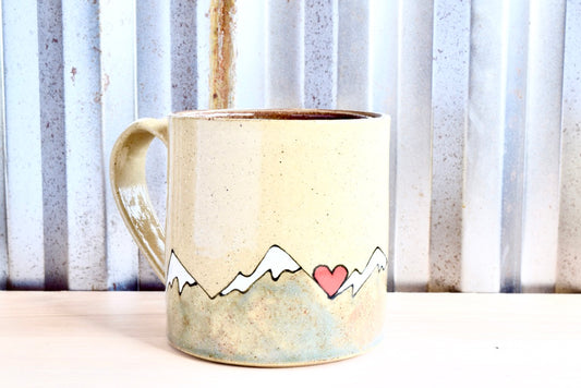 Mary Oliver + John Muir Heart Mountain Mugs for George