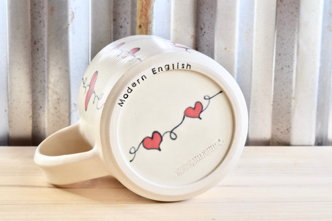Modern English Heartstring Mug