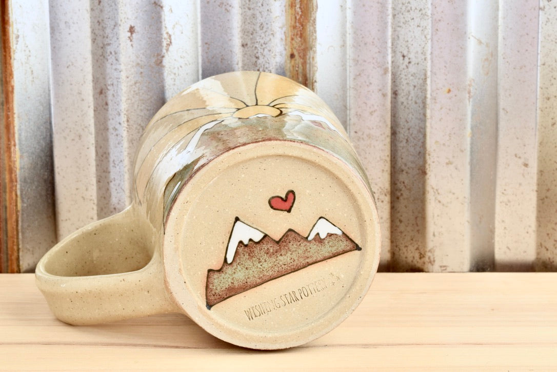 One Day at a Time Sunrise Mountain Mug