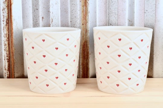 Quilted Heart Tumbler