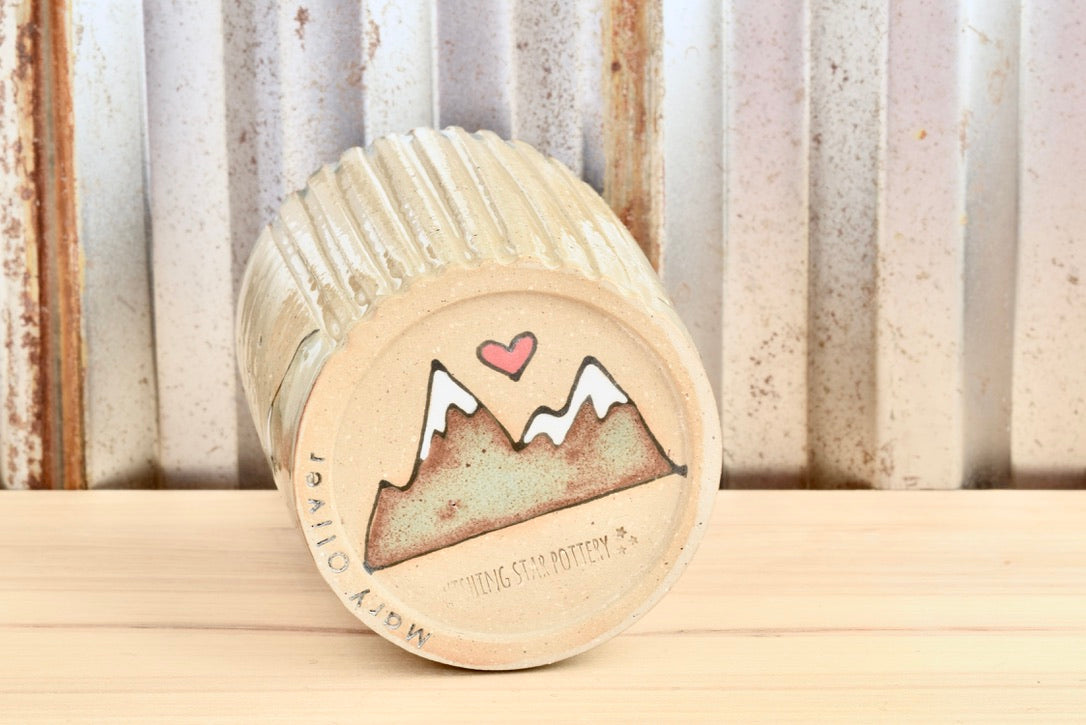 Mary Oliver Mountain Heart Tumbler