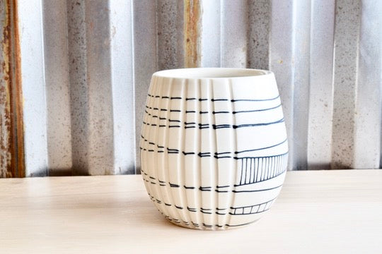 Wandering Lines Wine Tumbler