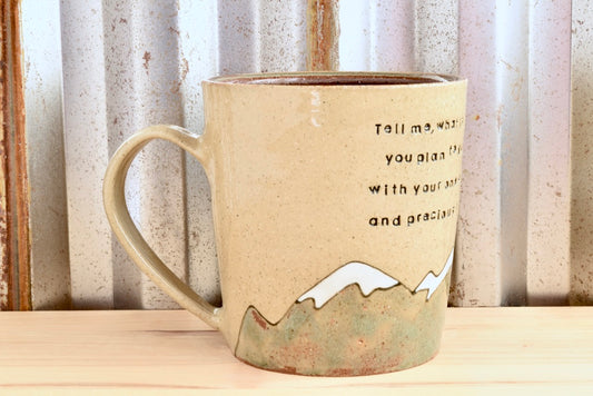 Mary Oliver Heart Mountain Mug