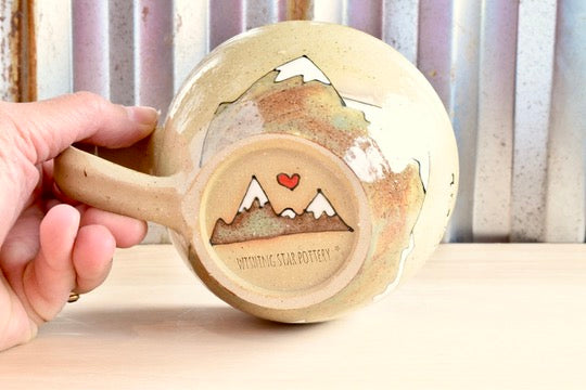 Be Wild Mountain Sunrise Latte Mug