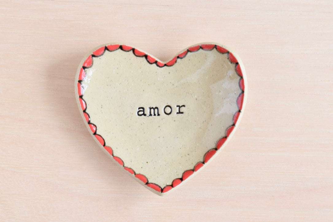 Heart Shaped Amor Ring Dish