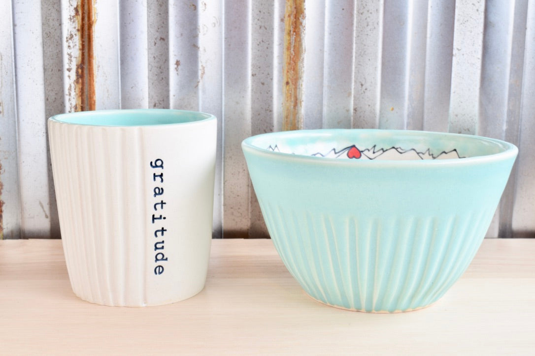 Seafoam Gratitude Tumbler