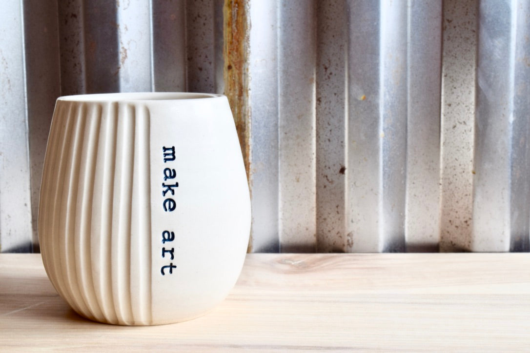 Inspiration Wine Tumbler - make art