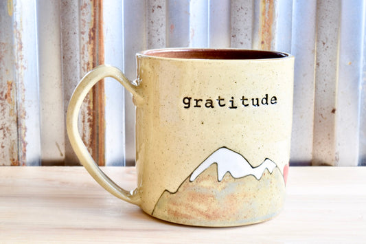 Gratitude Heart Mountain Mug