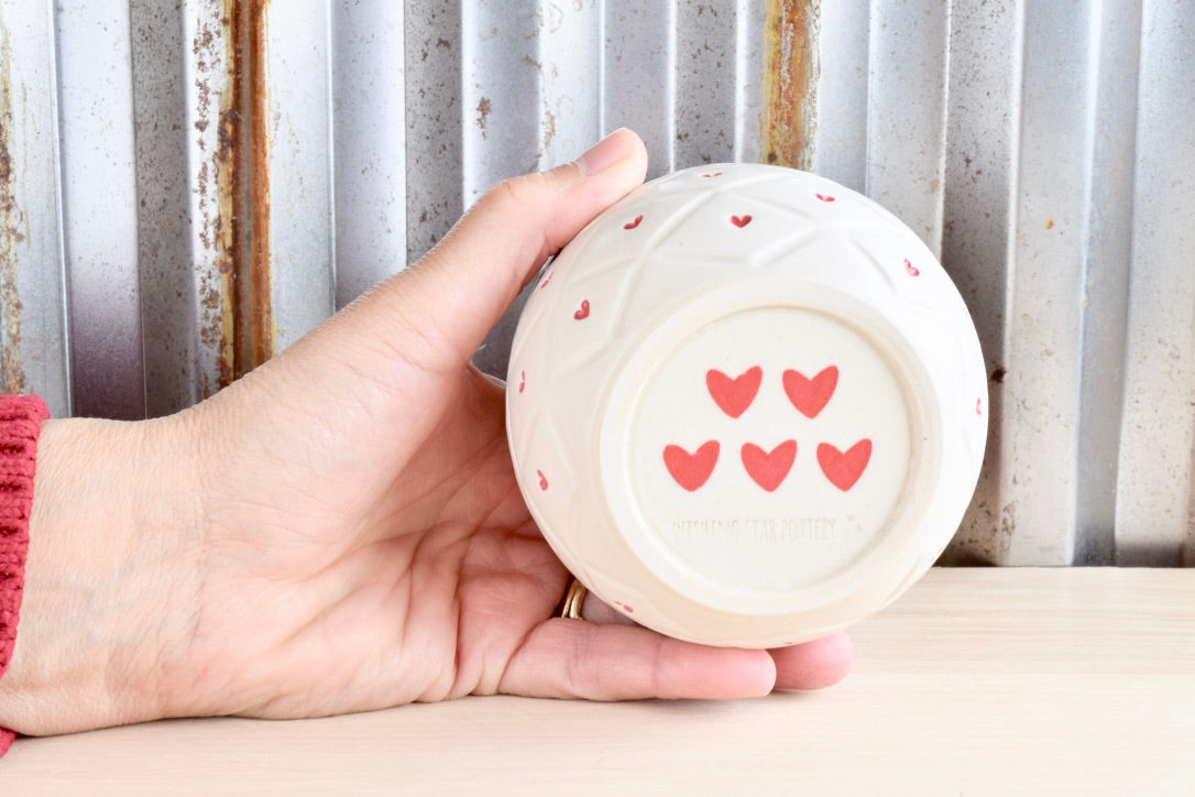 Quilted Heart Wine Tumbler