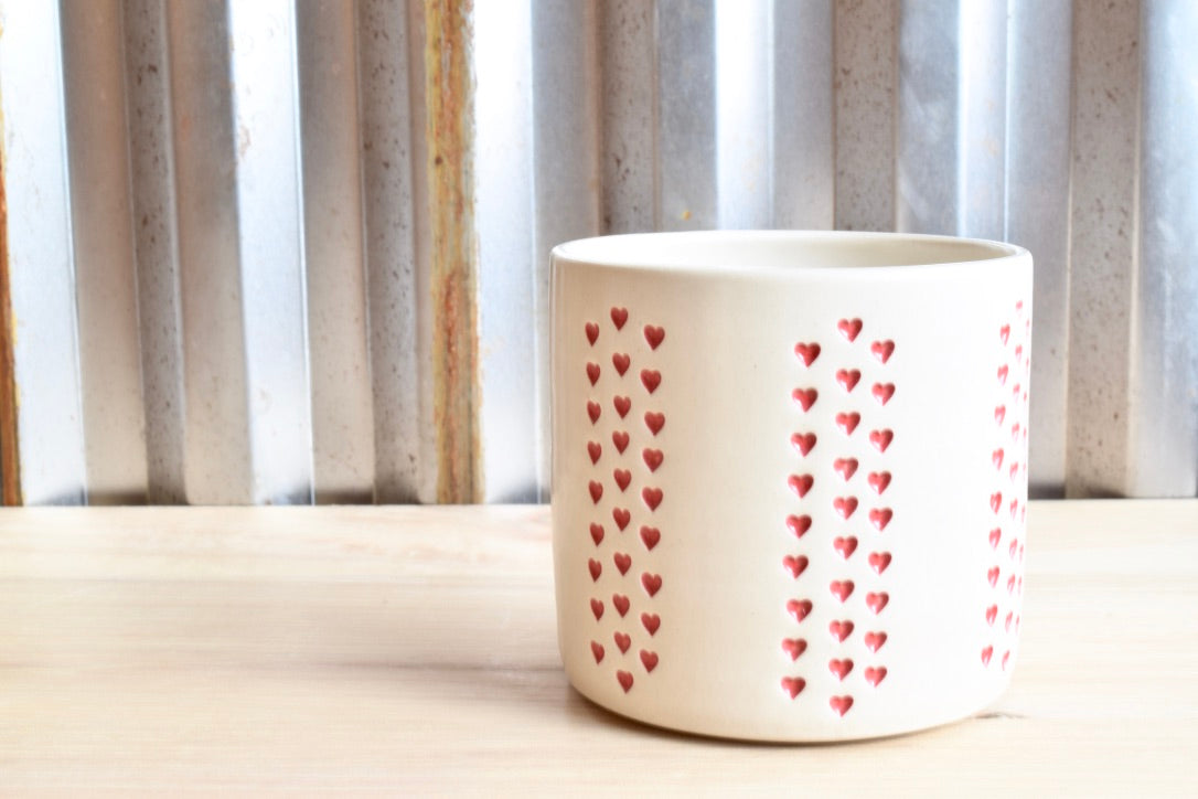 Stamped Heart Tumbler