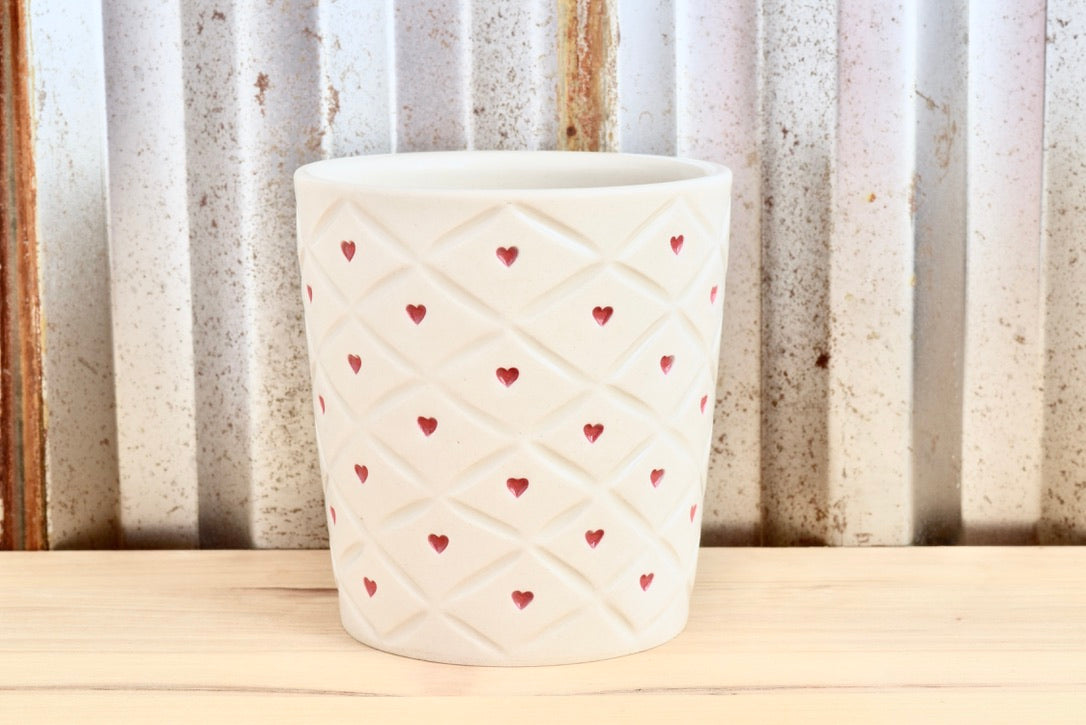 Quilted Heart Tumbler