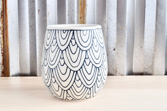 Fish Scales Wine Tumbler