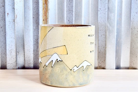 Eyes of the World Mountain Sunrise Mug