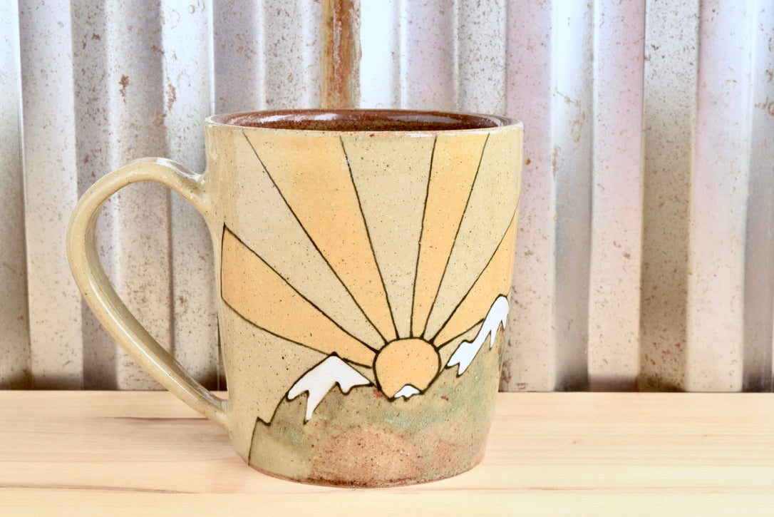 Eyes of the World Mountain Sunrise Mug