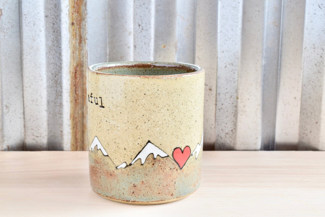 Grateful Heart Mountain Cappuccino Mug