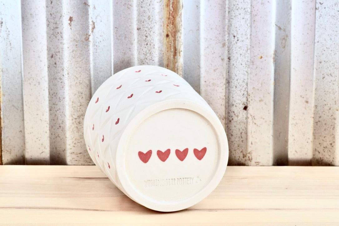 Quilted Heart Sipper