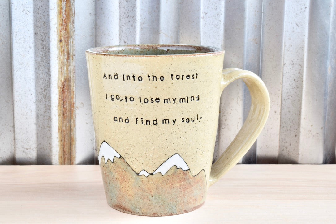 John Muir Find My Soul Heart Mountain Mug