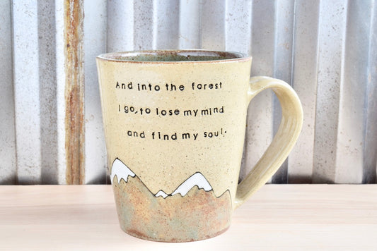 John Muir Find My Soul Heart Mountain Mug
