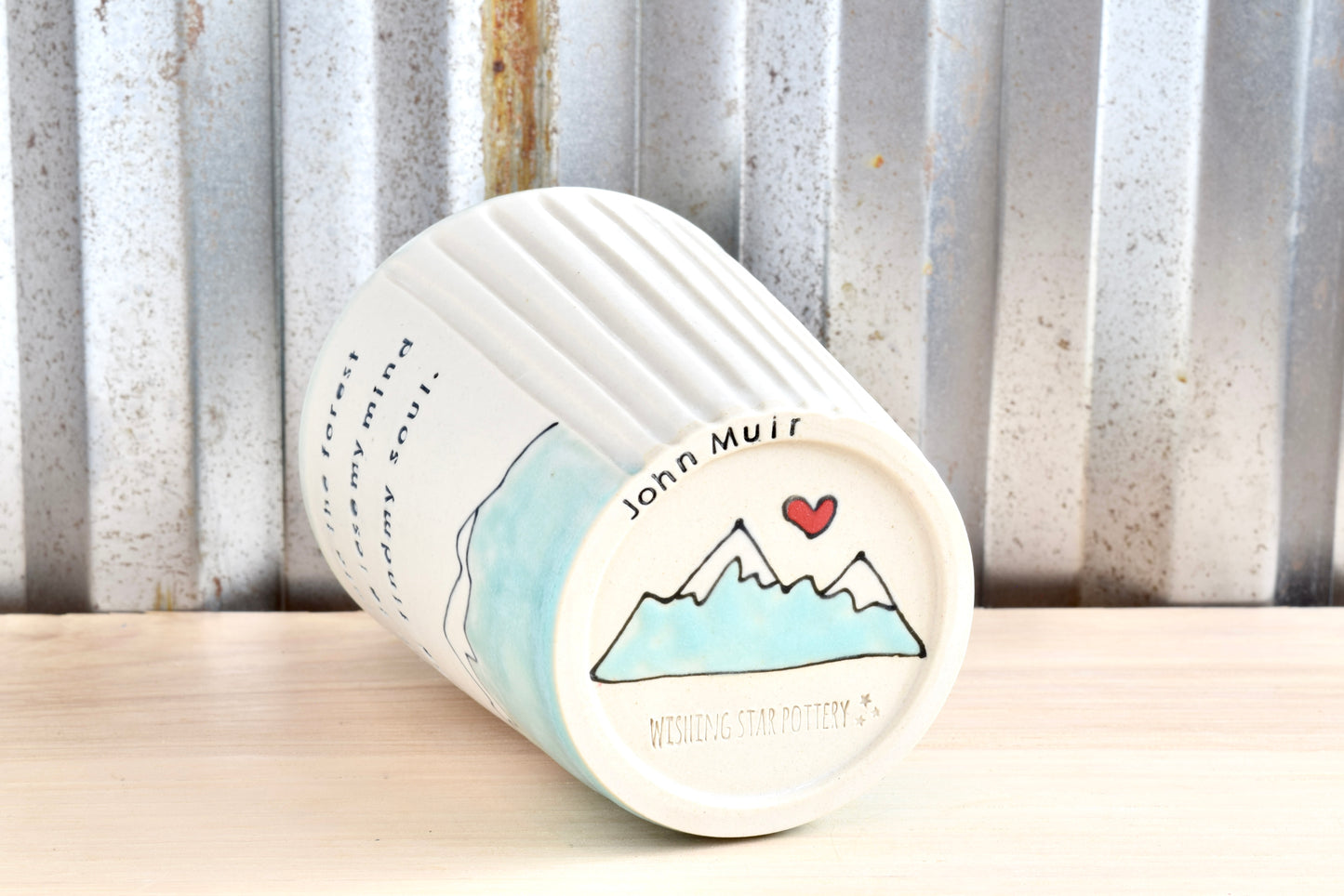 Muir Seafoam Find my Soul Mountain Heart Tumbler