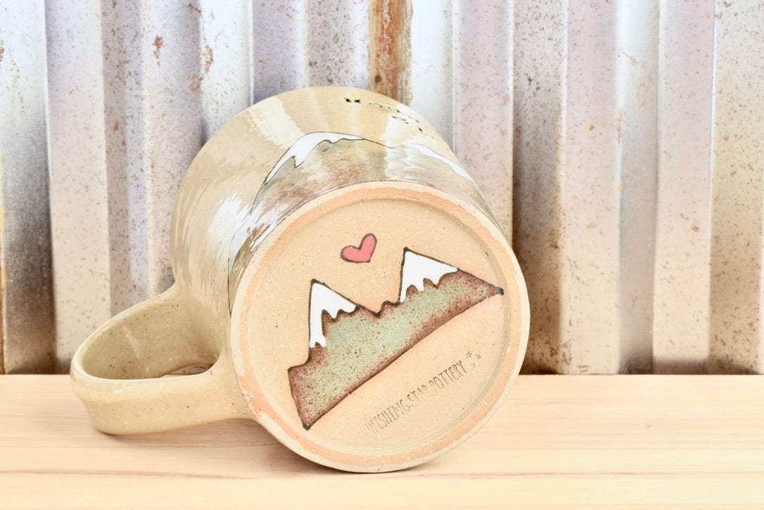 Mountain Girl Heart Mug