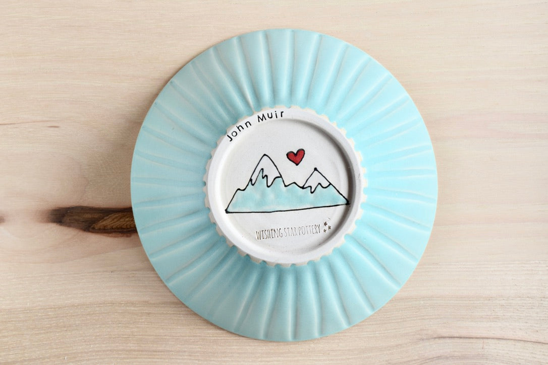 Seafoam Muir Mountain Heart Hiker Bowl