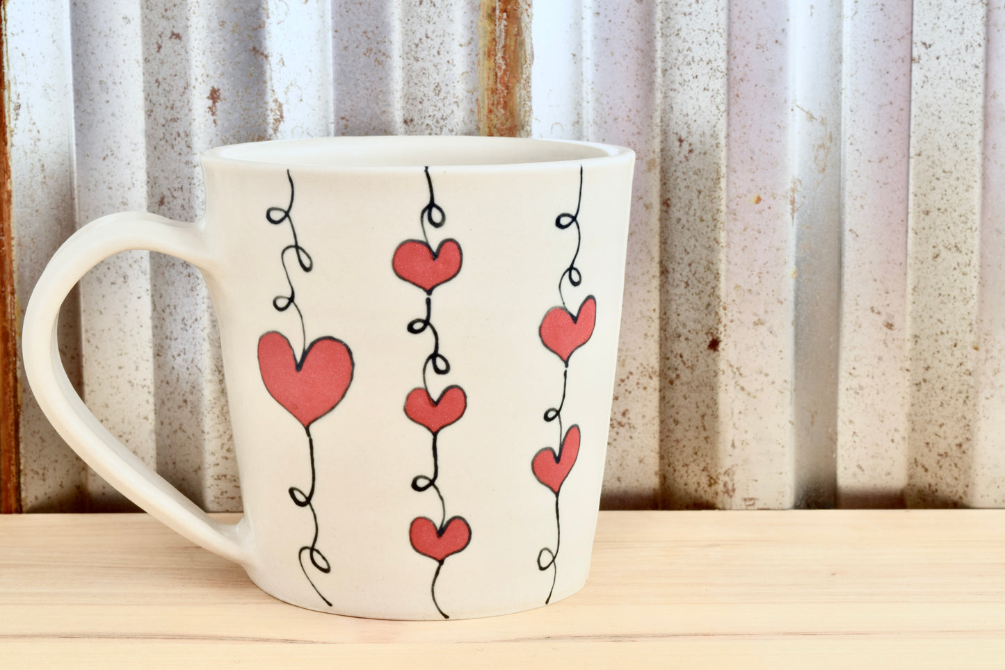 Tapered I love you. Heartstring Mug
