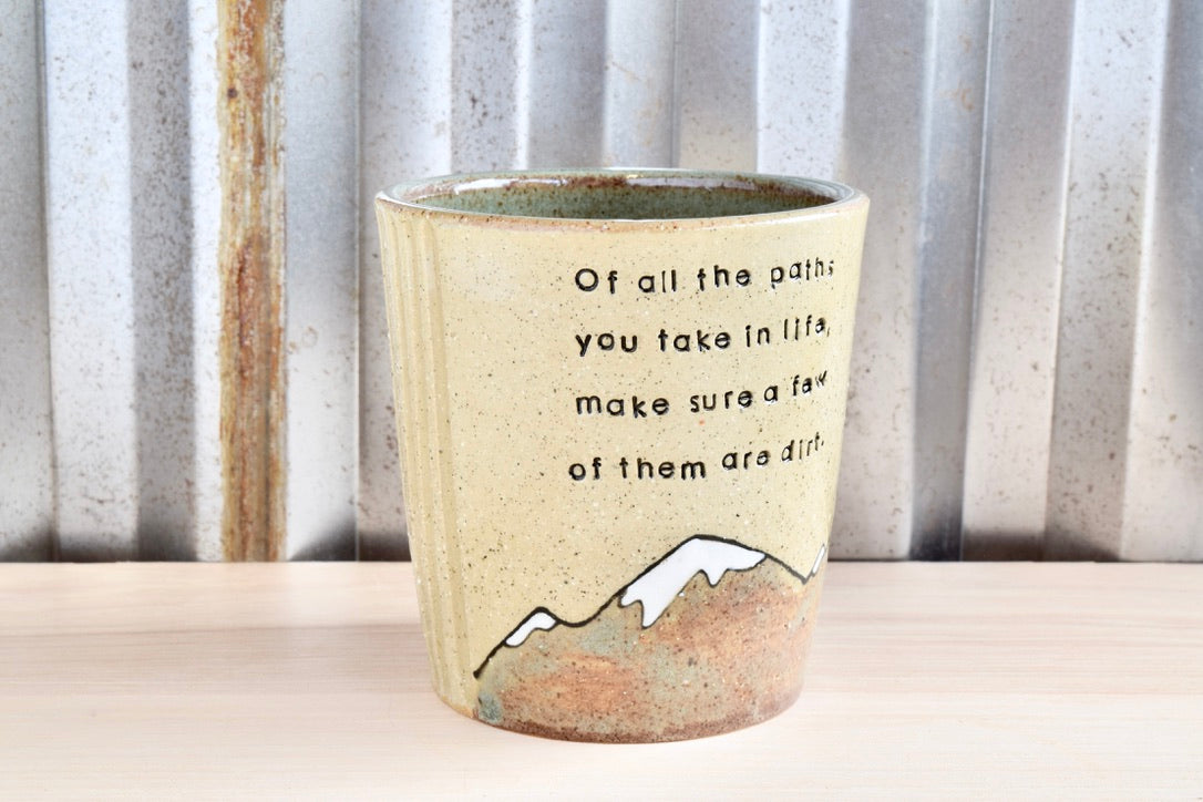 John Muir Hiker Mountain Heart Tumbler