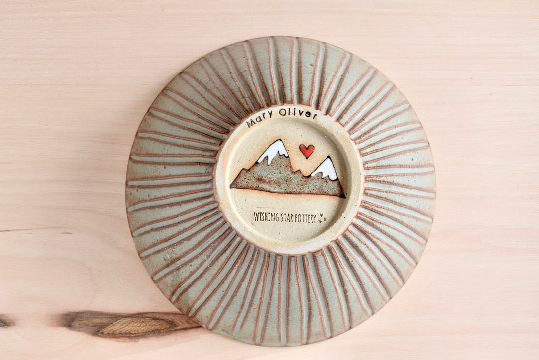 Mary Oliver Mountain Heart Bowl