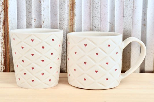 Quilted Heart Mug