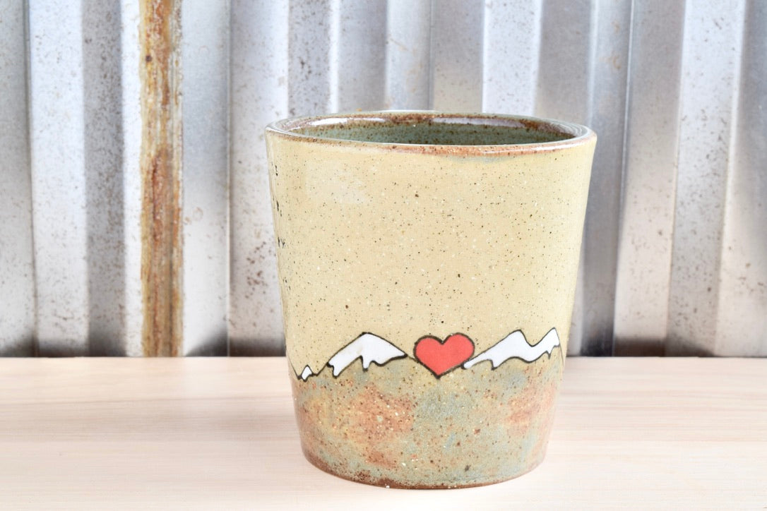 John Muir Hiker Mountain Heart Tumbler
