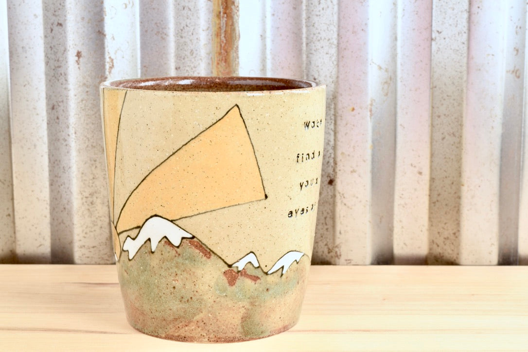 Eyes of the World Mountain Sunrise Mug