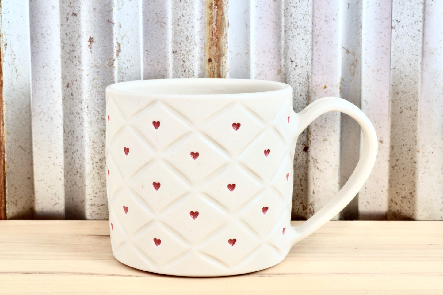 Quilted Heart Mug