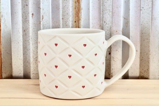 Quilted Heart Mug