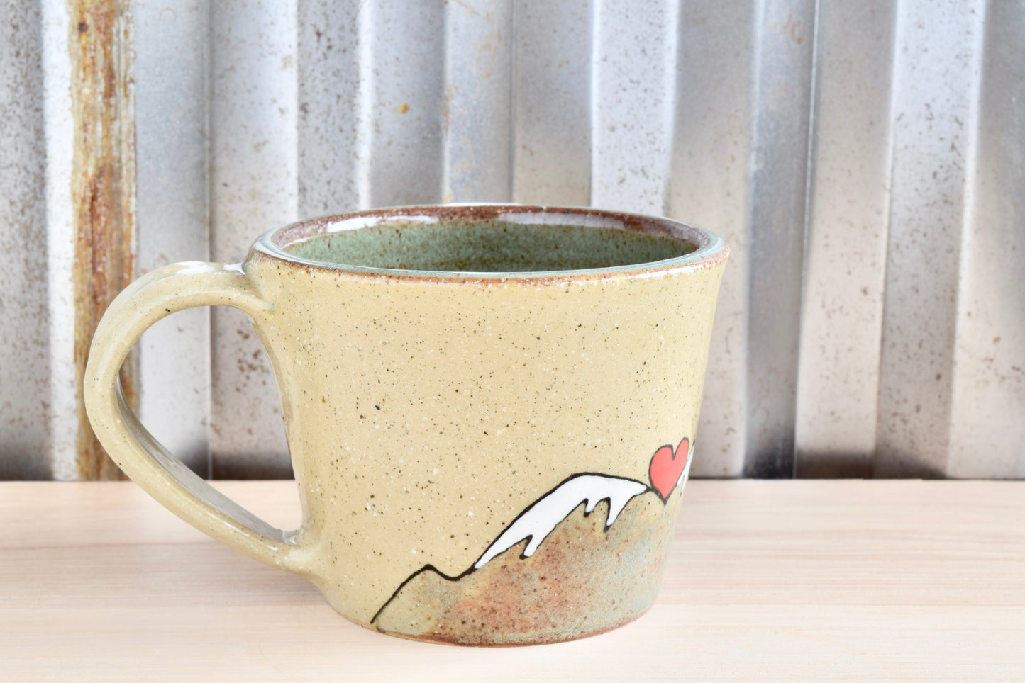 Mountain Girl Heart Mountains Cappuccino Mug