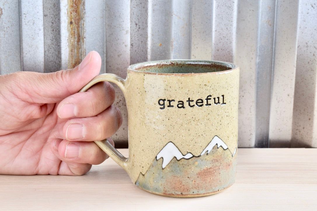 Grateful Heart Mountain Cappuccino Mug
