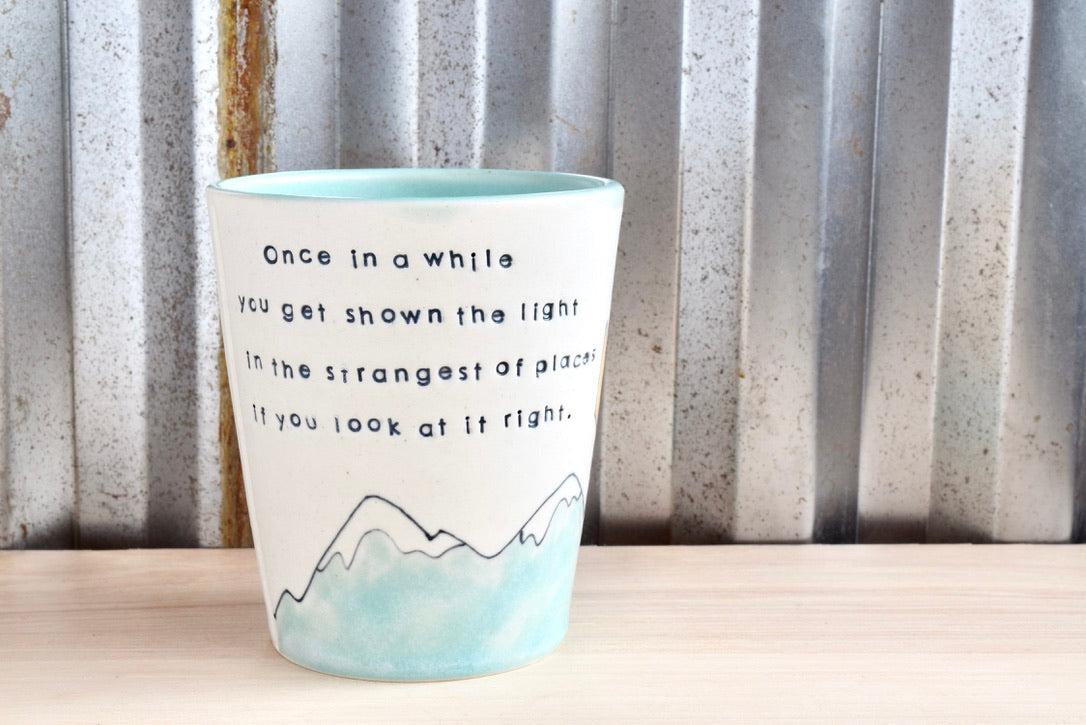 Scarlet Begonias Seafoam Mountain Sunshine Tumbler