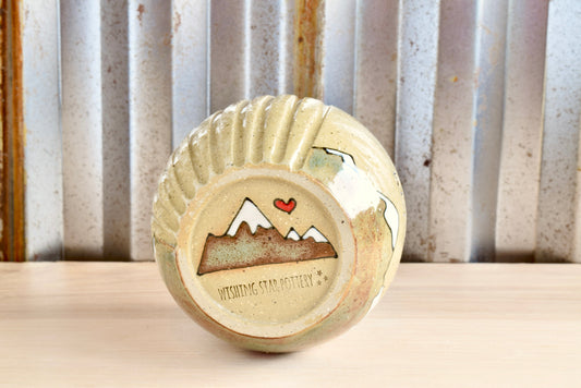 Follow Your Bliss Mountain Heart Wine Tumbler