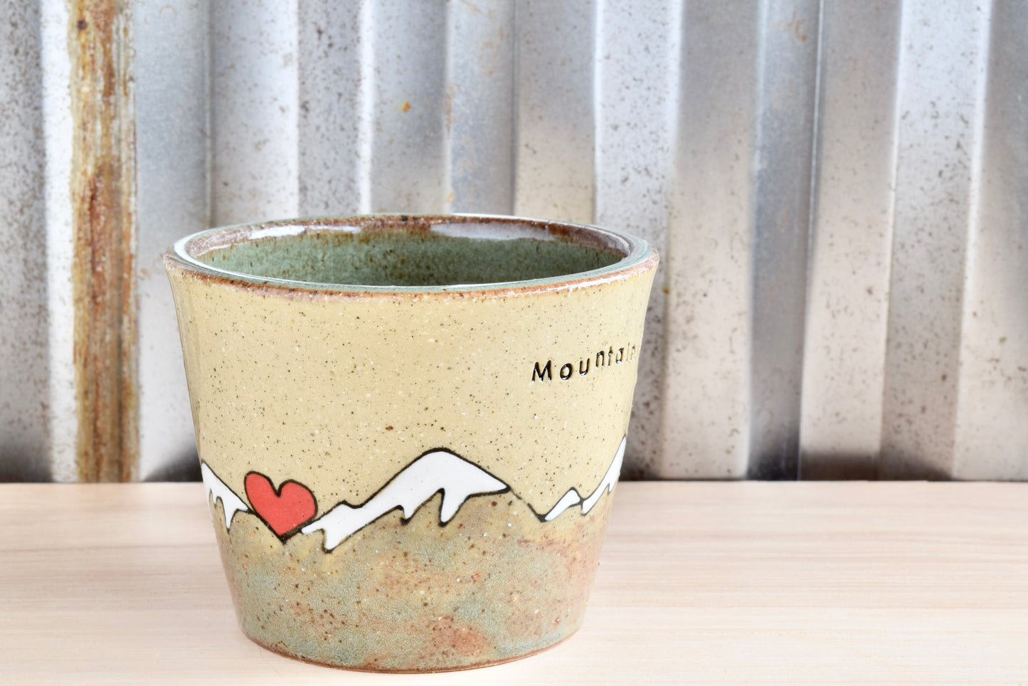 Mountain Girl Heart Mountains Cappuccino Mug