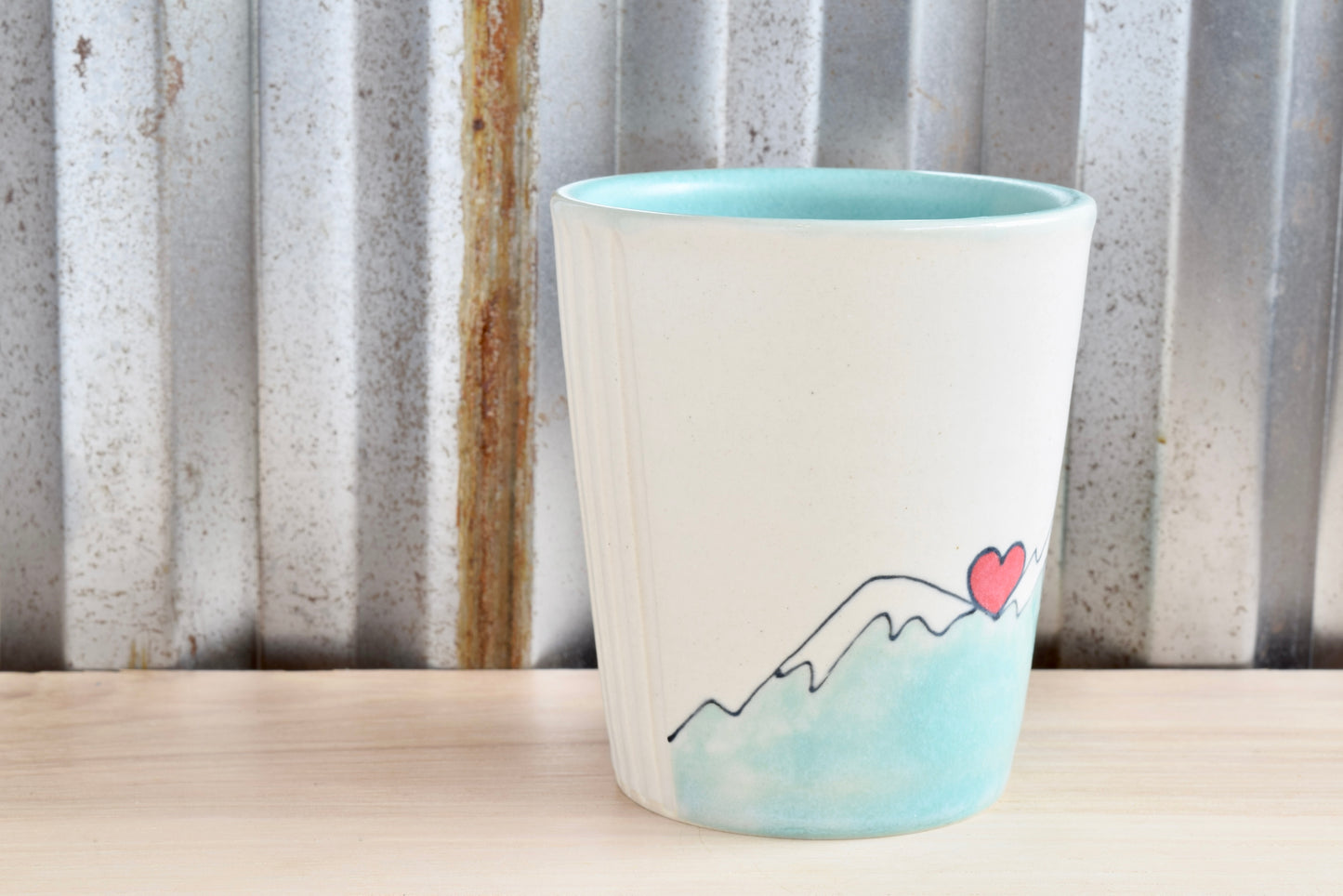 Muir Seafoam Find my Soul Mountain Heart Tumbler