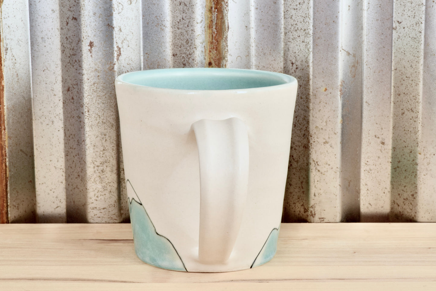 Muir Seafoam Find my Soul Mountain Heart Mug