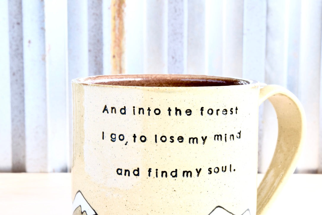 Mary Oliver + John Muir Heart Mountain Mugs for George