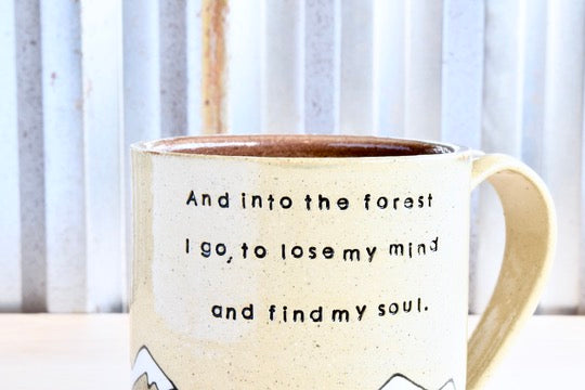 John Muir Find My Soul Heart Mountain Mug