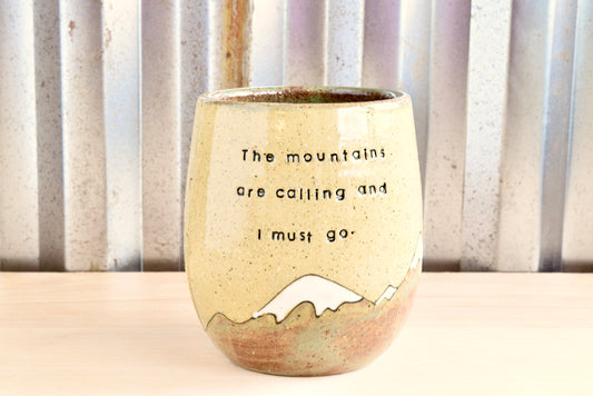 John Muir Mountain Heart Wine Tumbler