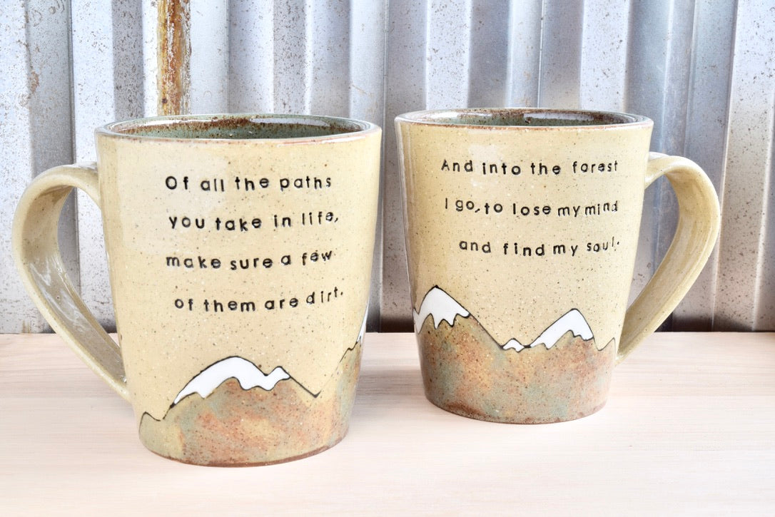 John Muir Hiker Heart Mountain Mug