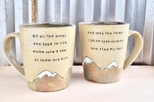 John Muir Hiker Heart Mountain Mug