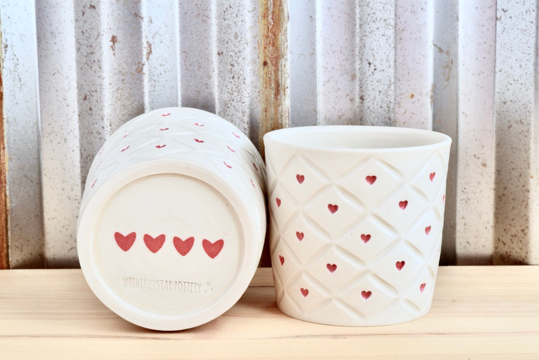 Quilted Heart Sipper