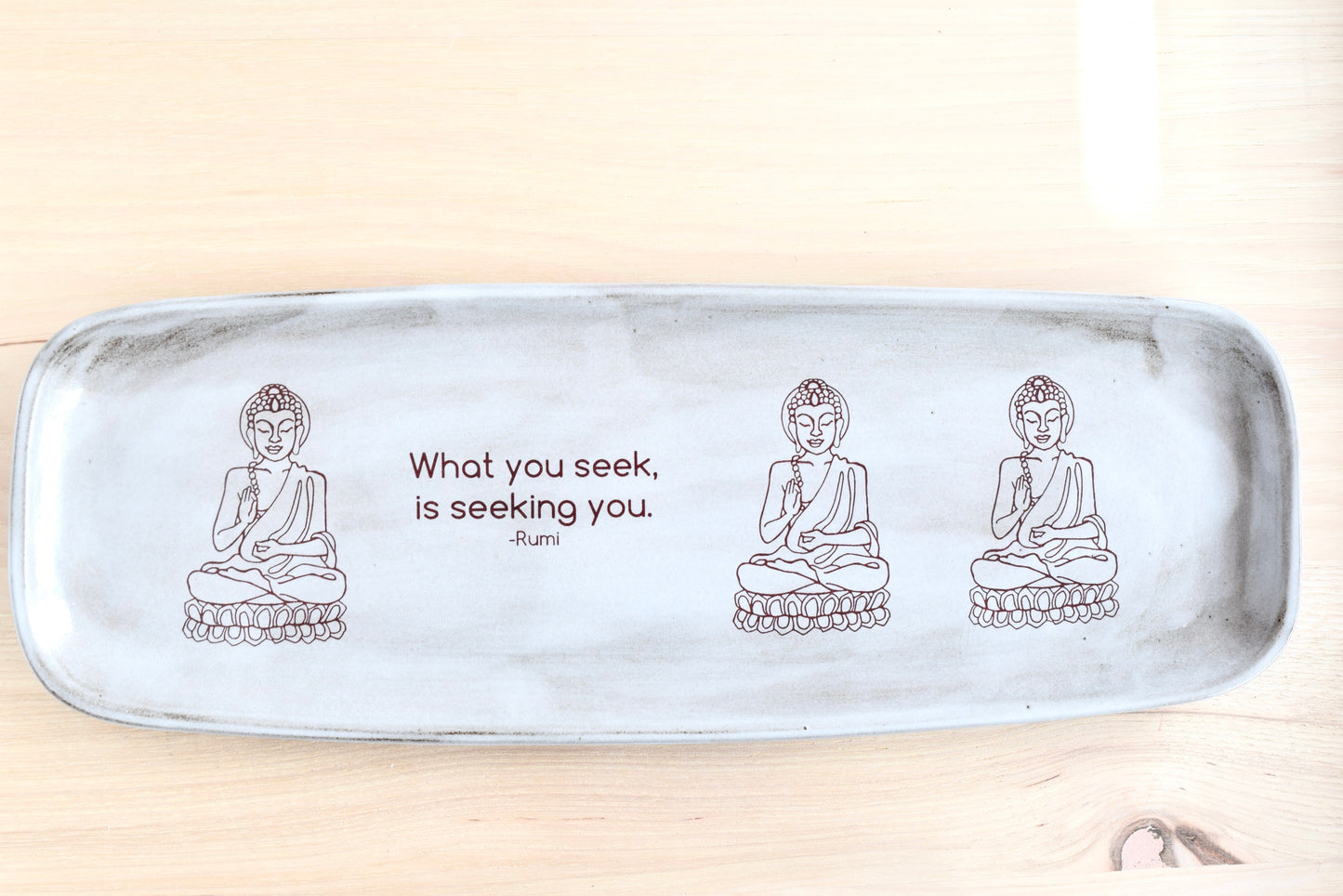 Buddha Rumi Serving Plate