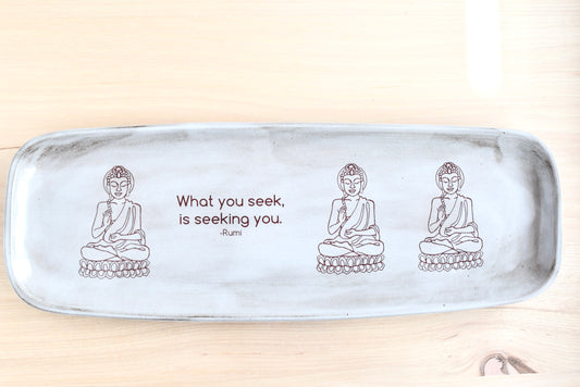 Buddha Rumi Serving Plate