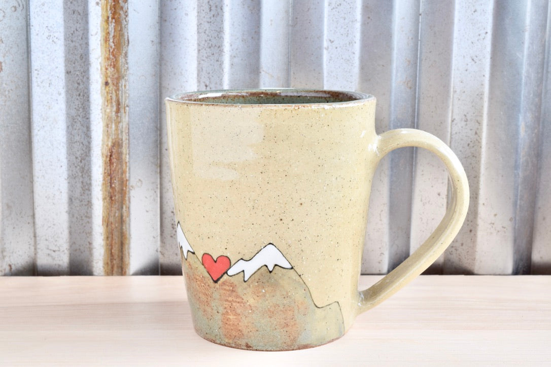 John Muir Hiker Heart Mountain Mug